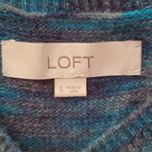 Loft Multi Blue Sweater - Picture 3 of 4